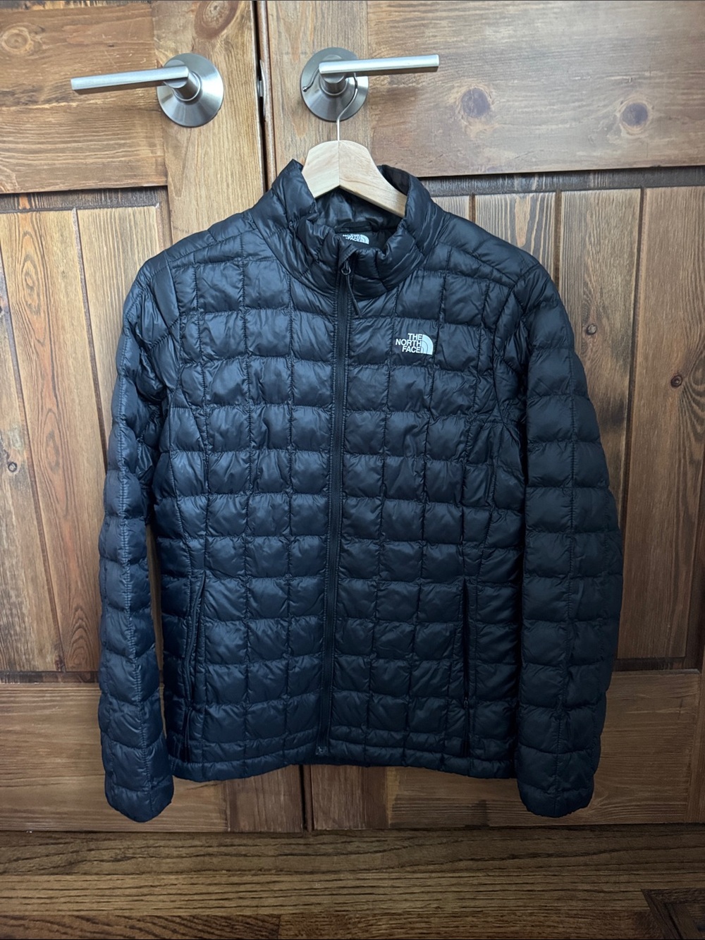 The North Face Women THERMOBALL Black Packable Quilted Puffer Jacket